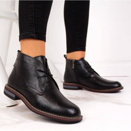 Botas de piel con aislamiento T.Sokolski W SCA141 negro blanco 1