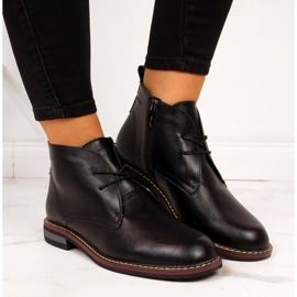 Botas de piel con aislamiento T.Sokolski W SCA141 negro blanco 2