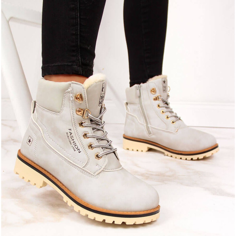 Botas con aislamiento de mujer News W EVE249B gris 1