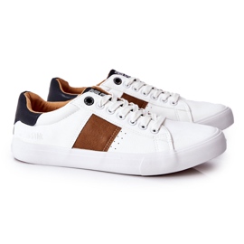 Zapatillas de Piel Big Star II174037 Blanco-Beige marrón 4