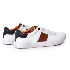 Zapatillas de Piel Big Star II174037 Blanco-Beige marrón 5