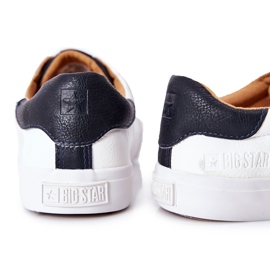 Zapatillas de Piel Big Star II174037 Blanco-Beige marrón 3