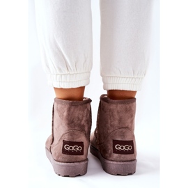 Botas de nieve cálidas de piel marrón Vicandi 5