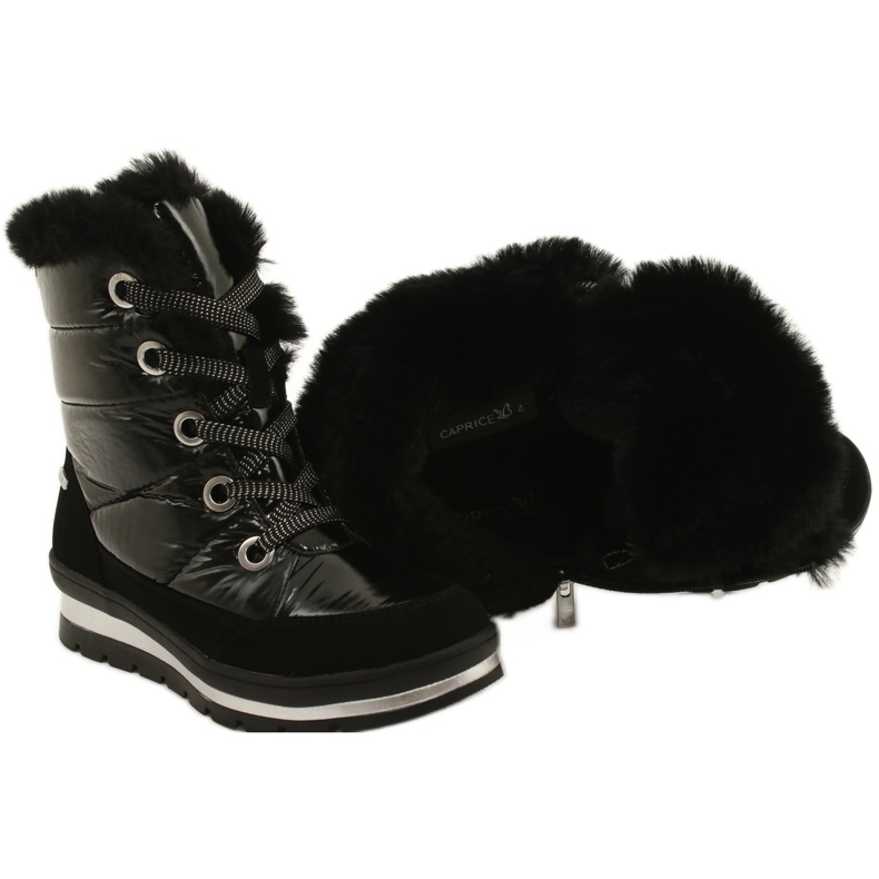 Botas negras, membrana Caprice 9-26216-27 019 negro 4