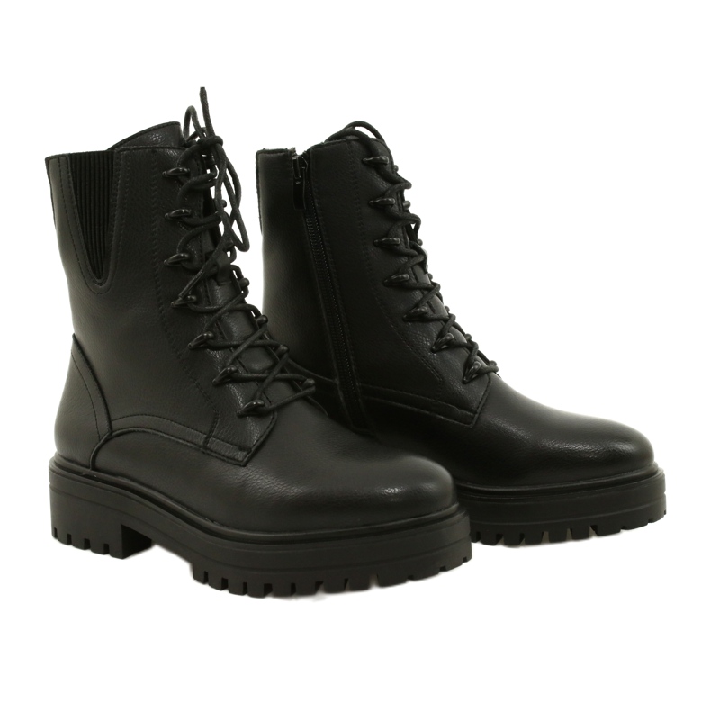 Botas Piel Sergio Leone TR756 Laced Negro 3