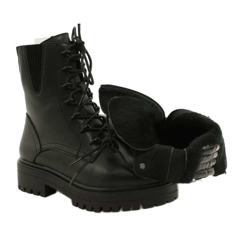 Botas Piel Sergio Leone TR756 Laced Negro 4