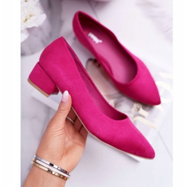 PS1 Zapatos De Salón Clásicos De Mujer Ante Fucsia Rheya rosado 1
