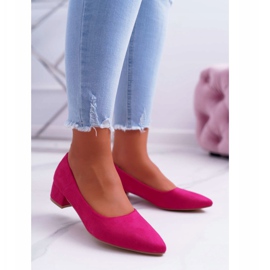 PS1 Zapatos De Salón Clásicos De Mujer Ante Fucsia Rheya rosado 2