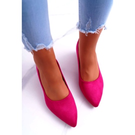 PS1 Zapatos De Salón Clásicos De Mujer Ante Fucsia Rheya rosado 4
