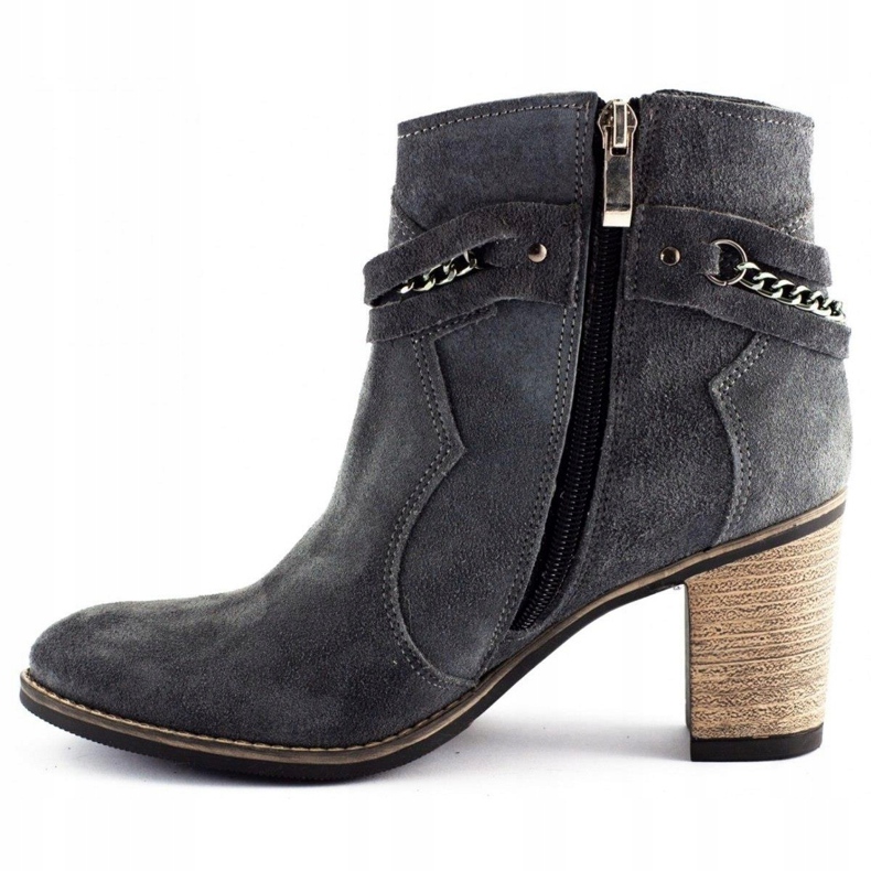 Olivier Botas aisladas para mujeres con cadena gris 3 Olivier Botas aisladas para mujeres con cadena gris 3
