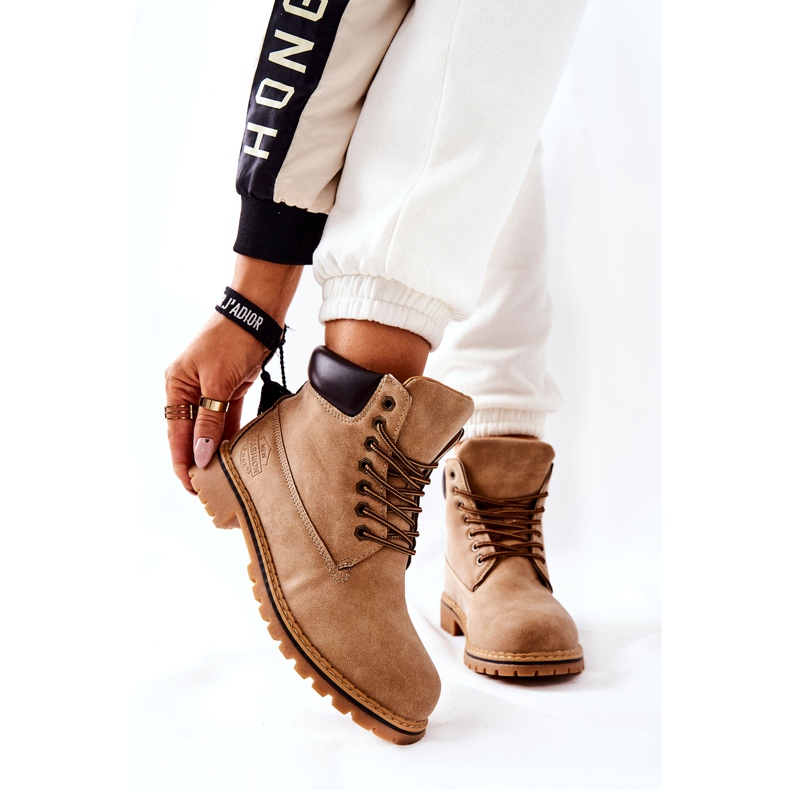 PH1 Botas cálidas beige Crush para mujer marrón 1
