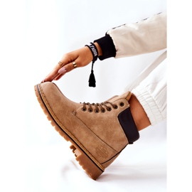 PH1 Botas cálidas beige Crush para mujer marrón 7