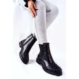 Botas negras Monah Jodhpur con jets negro 5