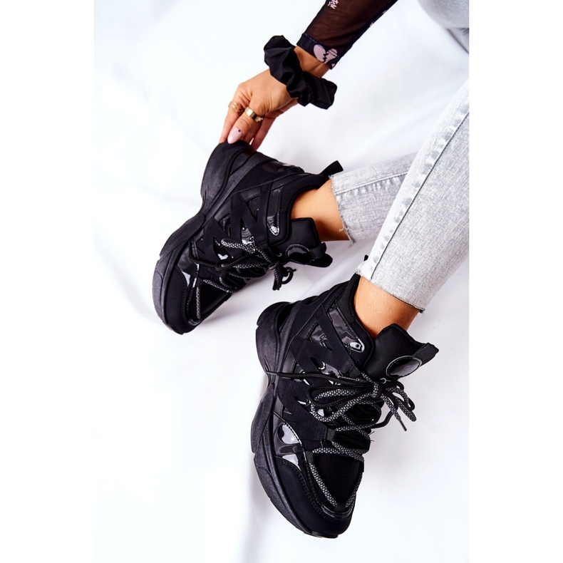 Zapatos de cuña Sport Hesane negros 1