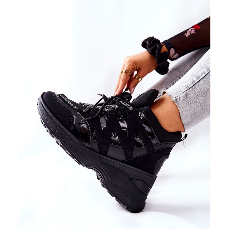 Zapatos de cuña Sport Hesane negros 2