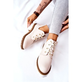 PA2 Botas de piel con corte Kaxo beige 10