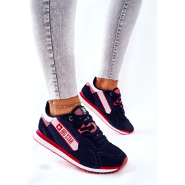 Zapatillas deportivas de piel Big Star II274270 Azul marino blanco rojo 3