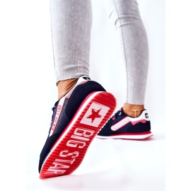 Zapatillas deportivas de piel Big Star II274270 Azul marino blanco rojo 4