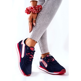 Zapatillas deportivas de piel Big Star II274270 Azul marino blanco rojo 2
