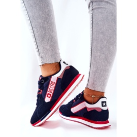Zapatillas deportivas de piel Big Star II274270 Azul marino blanco rojo 5