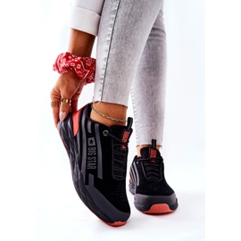 Zapatos Deportivos De Piel Big Star II274460 Negro rojo 1