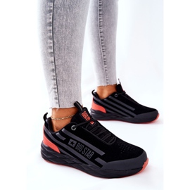 Zapatos Deportivos De Piel Big Star II274460 Negro rojo 3