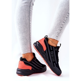 Zapatos Deportivos De Piel Big Star II274460 Negro rojo 4