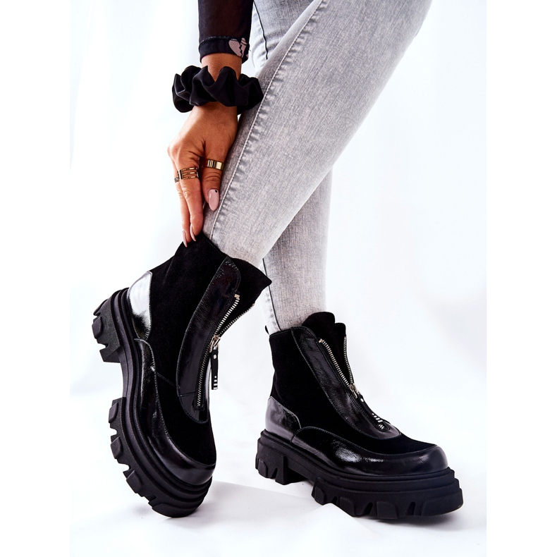 Bota piel aislante Laura Messi Negro 2371 2