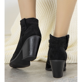Bota cowboy fanette mujer negra negro 2