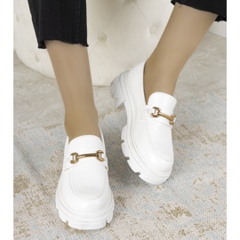 Mocasines blancos en suela alta Anouk 1