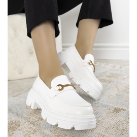 Mocasines blancos en suela alta Anouk 2
