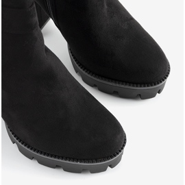 Botines negros en el poste Coralie 3