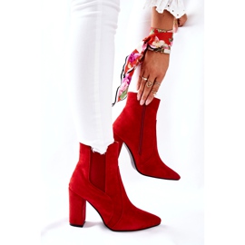 PG1 De Mujer Ante Botas Con Tacón Rojo Kastren 3 PG1 De Mujer Ante Botas Con Tacón Rojo Kastren 3