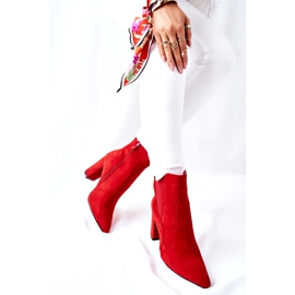 PG1 De Mujer Ante Botas Con Tacón Rojo Kastren 1