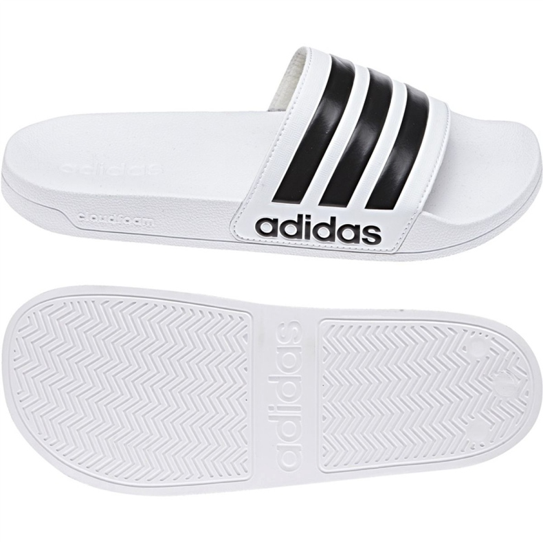 Zapatillas Adidas Adilette Shower blancas AQ1702 blanco 3 Zapatillas Adidas Adilette Shower blancas AQ1702 blanco 3