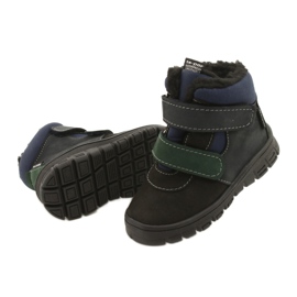 Botas de niños con una membrana impermeable Mazurek 1360 Black and Navy Blue negro 3