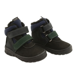 Botas de niños con una membrana impermeable Mazurek 1360 Black and Navy Blue negro 5