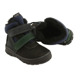 Botas de niños con una membrana impermeable Mazurek 1360 Black and Navy Blue negro 6