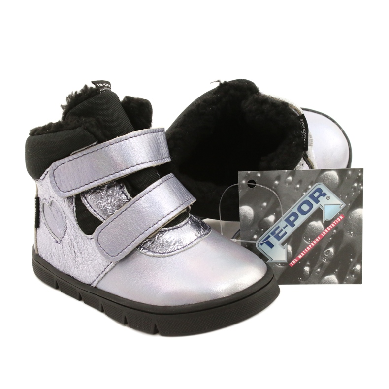 Botas para niñas con membrana te-por por mazurek 1360 púrpura 1