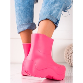 TRENDI Chanclos en la plataforma de moda rosado 1