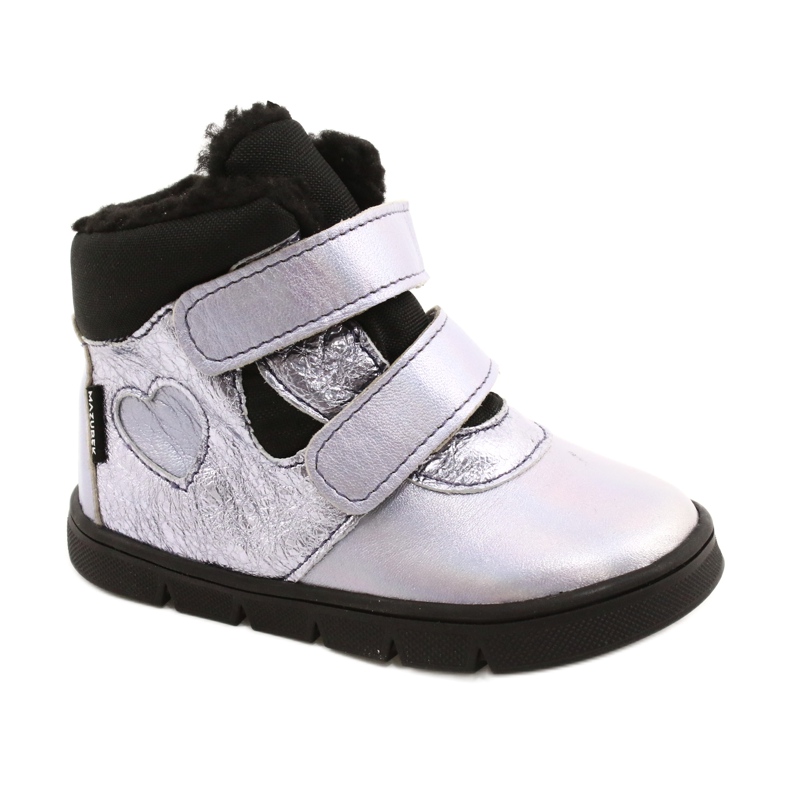 Botas para niñas con membrana te-por por mazurek 1360 púrpura 2