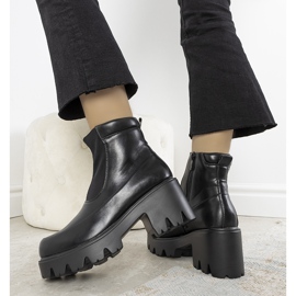 Botas negras con suela alta Halette negro 2