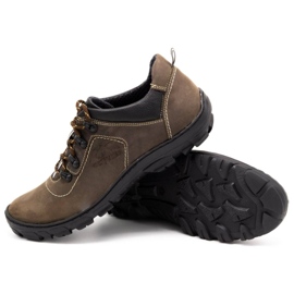 Olivier Zapatos de trekking hombre marrón 7109 4