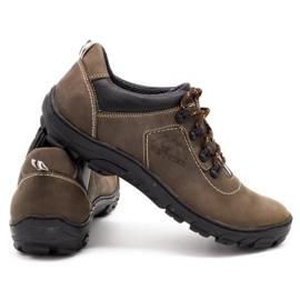 Olivier Zapatos de trekking hombre marrón 7109 5