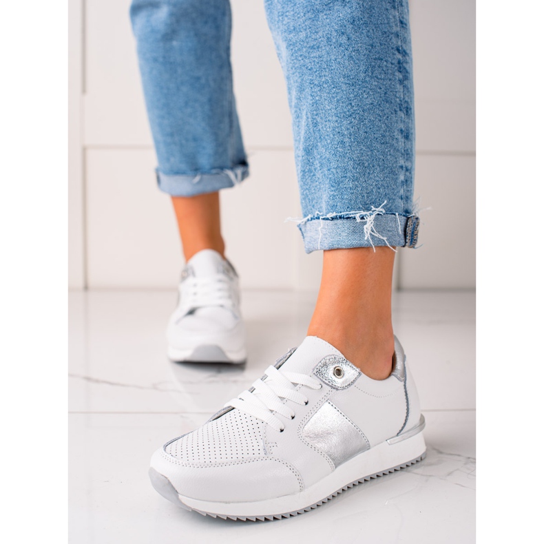 Deportivas Piel Blanca VINCEZA blanco 1
