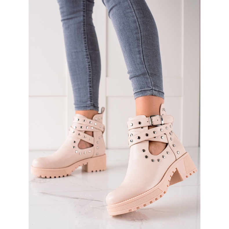 Bestelle Trabajadores de moda con diamantes de imitación beige 2