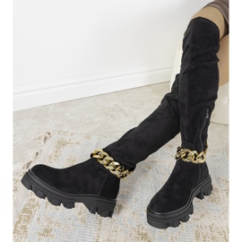 BM Botas negras con suela alta Charette negro 1