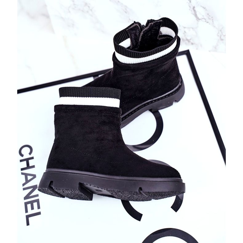 Apawwa Botines Calientes Infantiles Negros Pinko 2