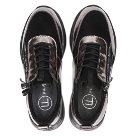 Filippo DP3149/21 BK GN Deportivas de piel, níquel oscuro negro 3