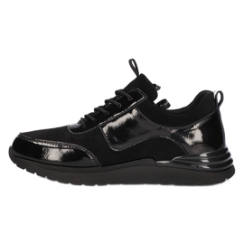 Zapatillas de piel Filippo DP3149 / 21 BK negro 1